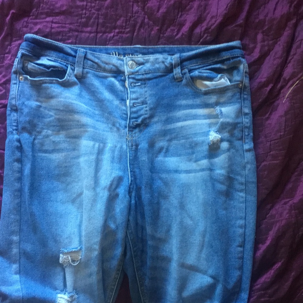 Vanilla star blue ripped jeans